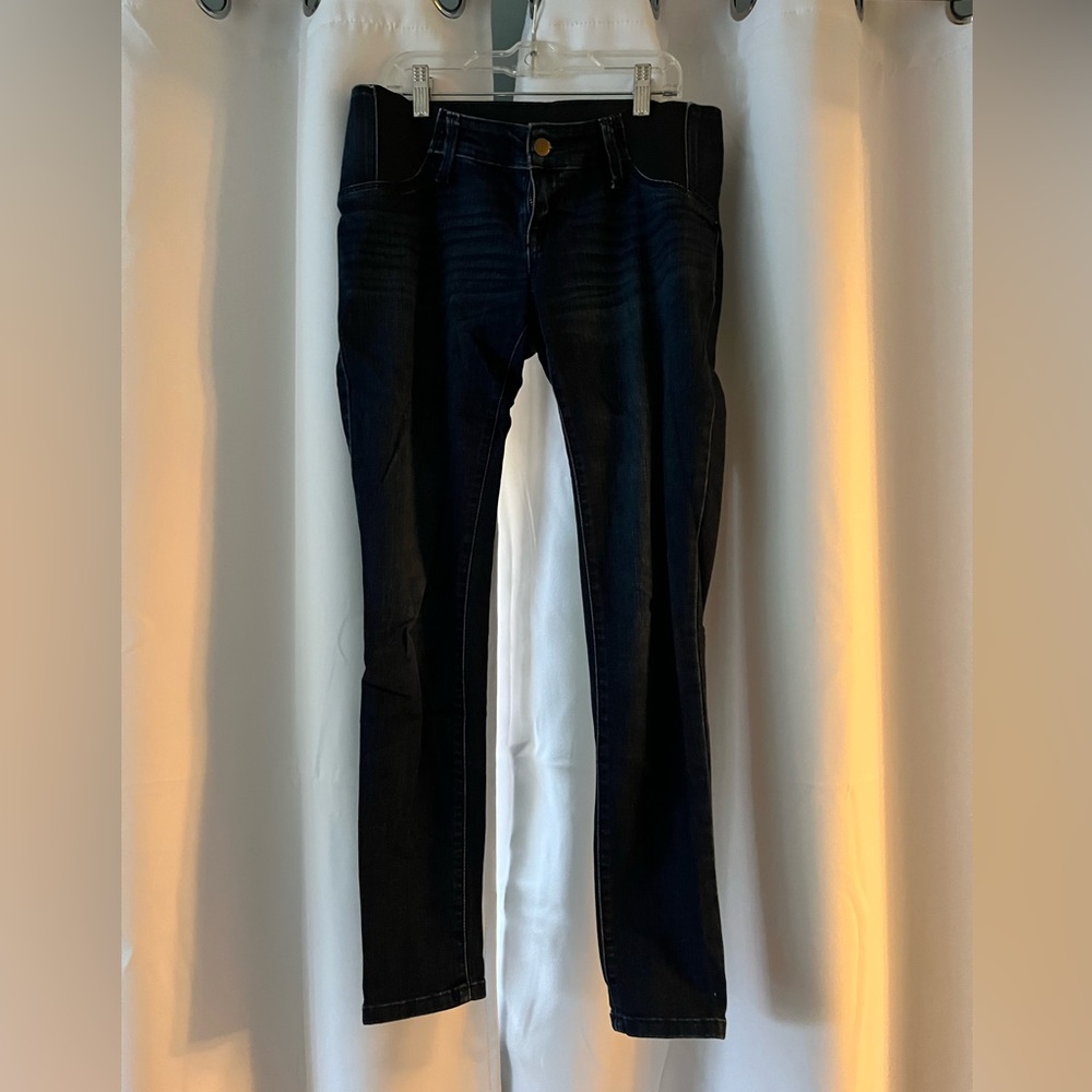 Ingrid & Isabel Maternity Dark Wash Side Panel Slim Fit Jeans 2